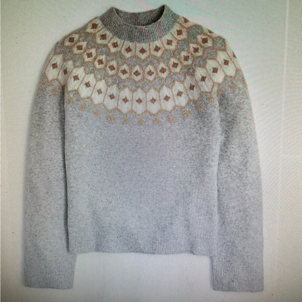 J CREW MERCANTILE SHIMMER SWEATER SIZE MEDIUM NWT! - Picture 2 of 5